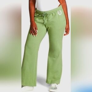 PINK Victoria's Secret Olive Joggers with Logo